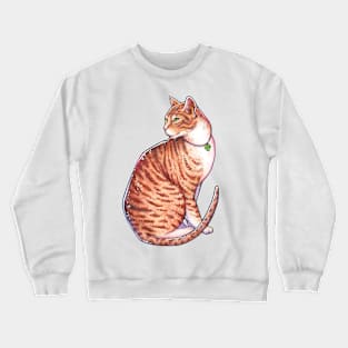 The watercolor cat Crewneck Sweatshirt